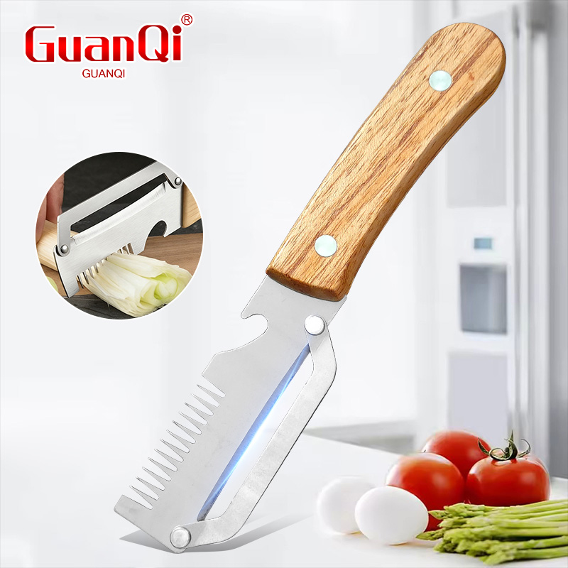 Household Kitchen Gadgets Vegetable Cutter Silk Cutter - Éplucheur multifonctionnel en acier inoxydable avec