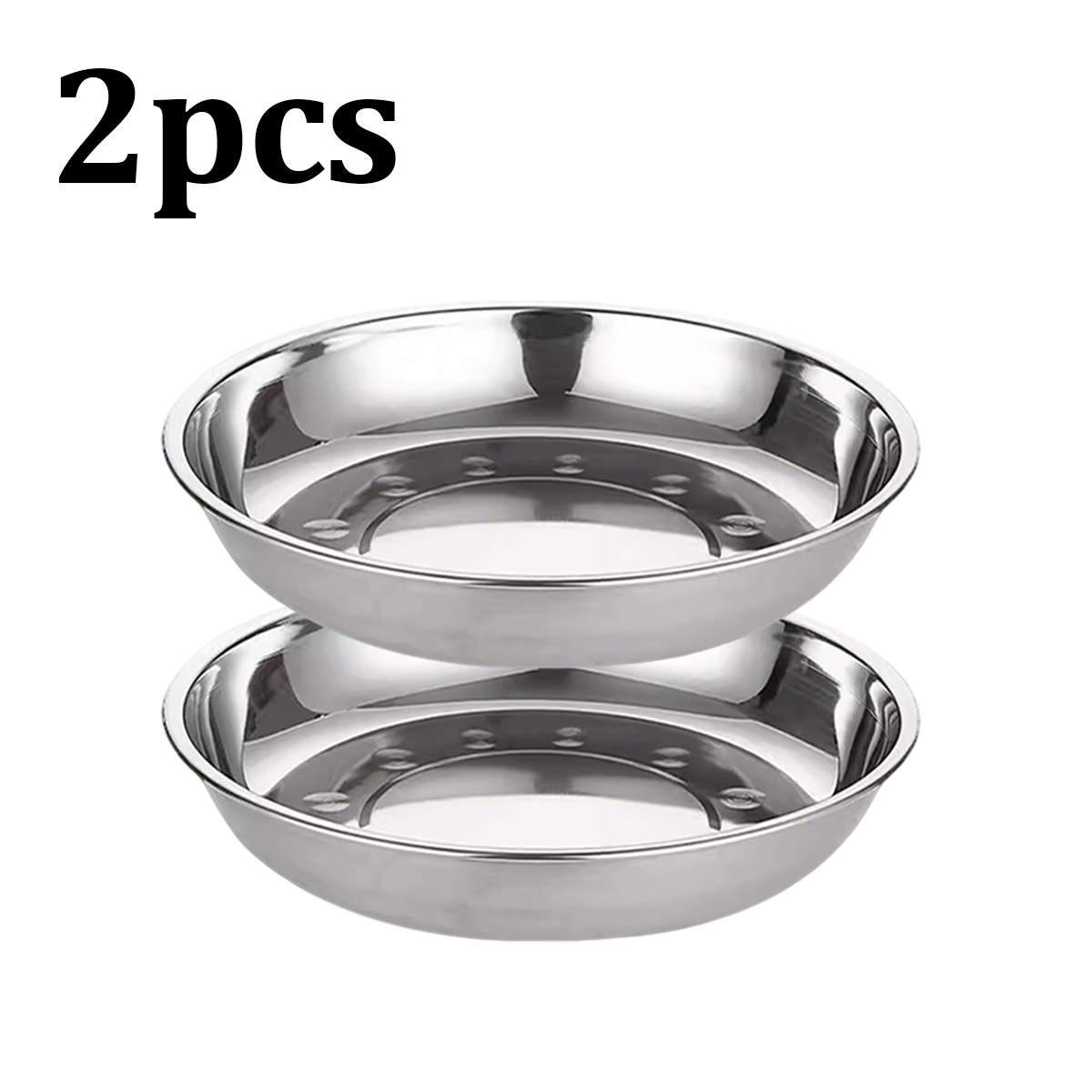 Salad Spinner - Assiette ronde en acier inoxydable de