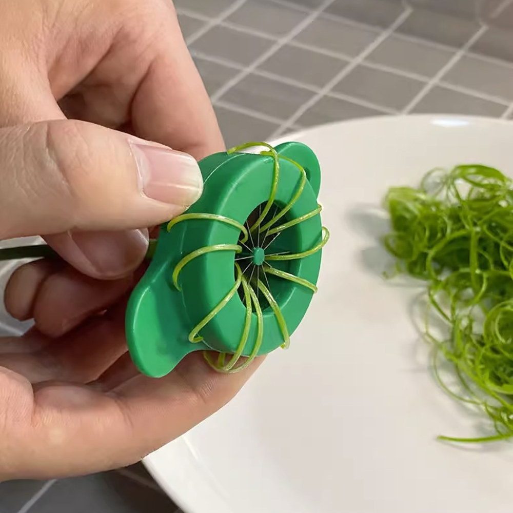 Household Kitchen Gadgets Vegetable Cutter Silk Cutter - Mini coupe-fleur d'oignon, déchiqueteuse d'oignon vert