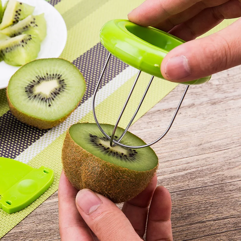 Kitchen Gadget Amazon - Coupe-kiwi avec poignées amovibles, éplucheur de