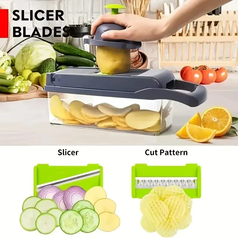 Household Kitchen Gadgets Vegetable Cutter Silk Cutter - Coupe-légumes de luxe - Accessoires multiples