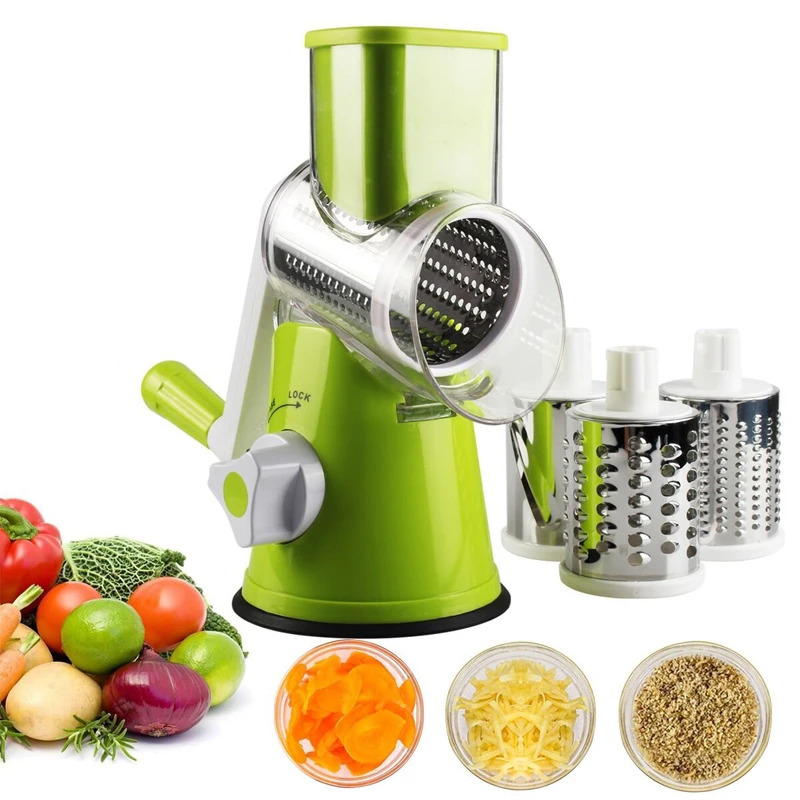 Household Kitchen Gadgets Vegetable Cutter Silk Cutter - Râpe à fromage rotative manuelle pour