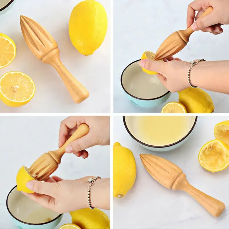 Presse-citron en bois en forme - Citrus Lemon Squeezer avis et prix