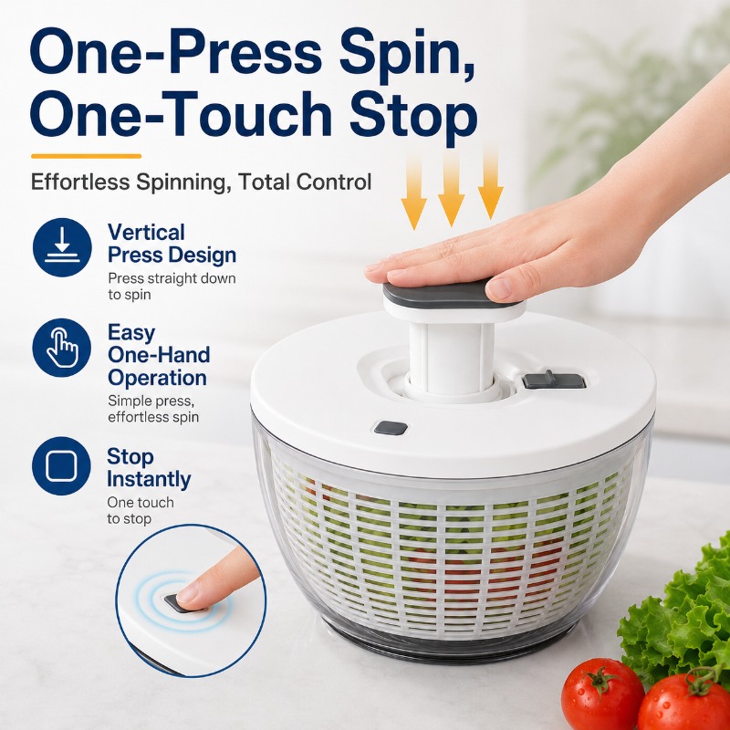 Essoreuse à salade manuelle 6L - Salad Spinner avis et prix