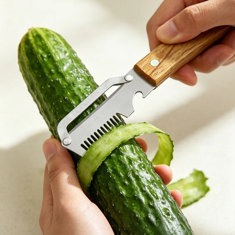 Éplucheur multifonctionnel en  - Household Kitchen Gadgets Vegetable Cutter Silk Cutter avis et prix