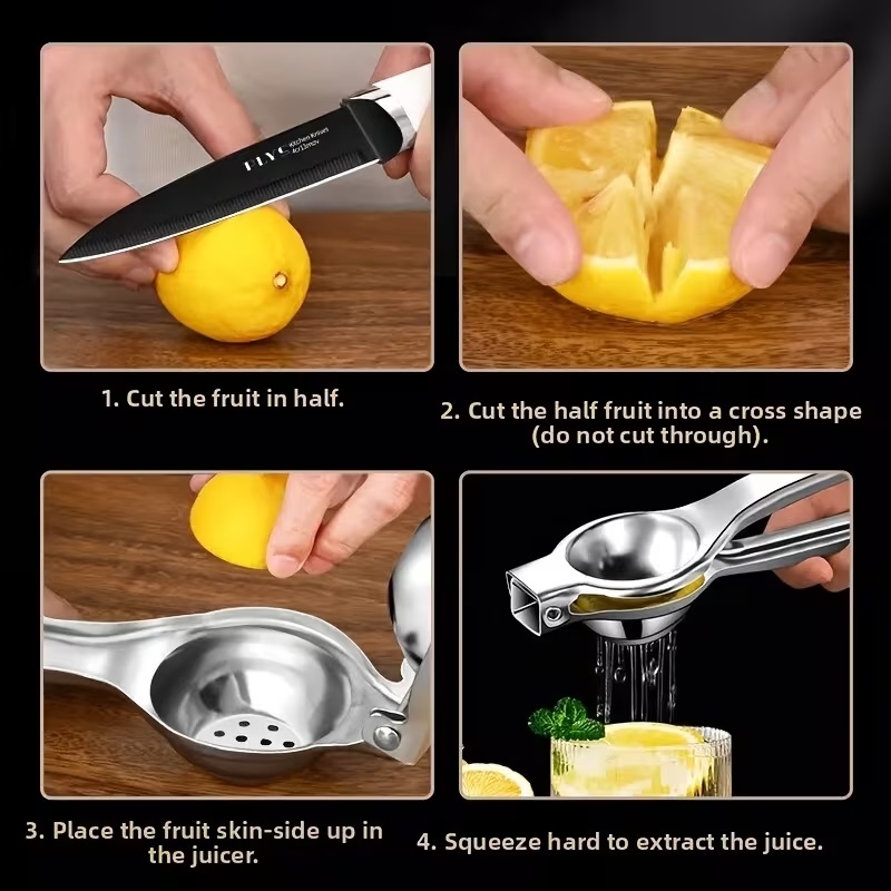Presse-citron manuel en acier  - Citrus Lemon Squeezer avis et prix