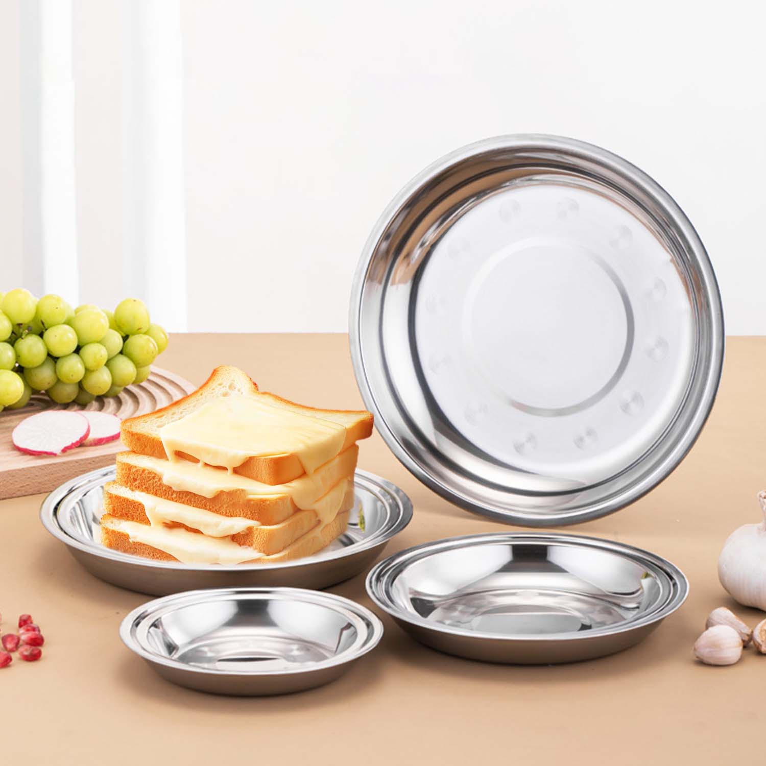 Assiette ronde en acier inoxyd - Salad Spinner avis et prix
