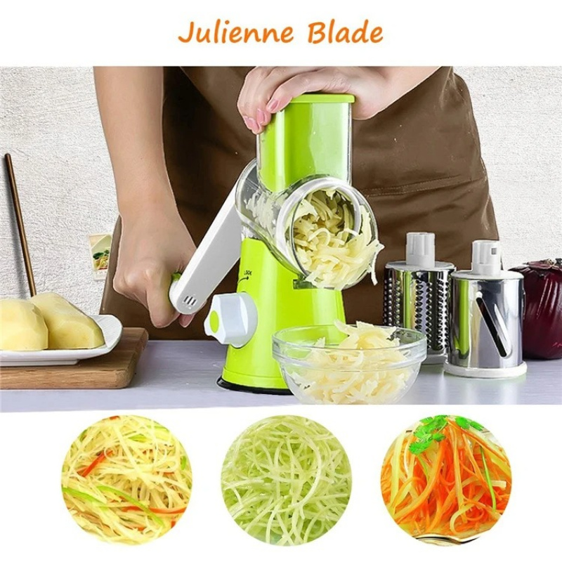Râpe à fromage rotative manuel - Household Kitchen Gadgets Vegetable Cutter Silk Cutter avis et prix