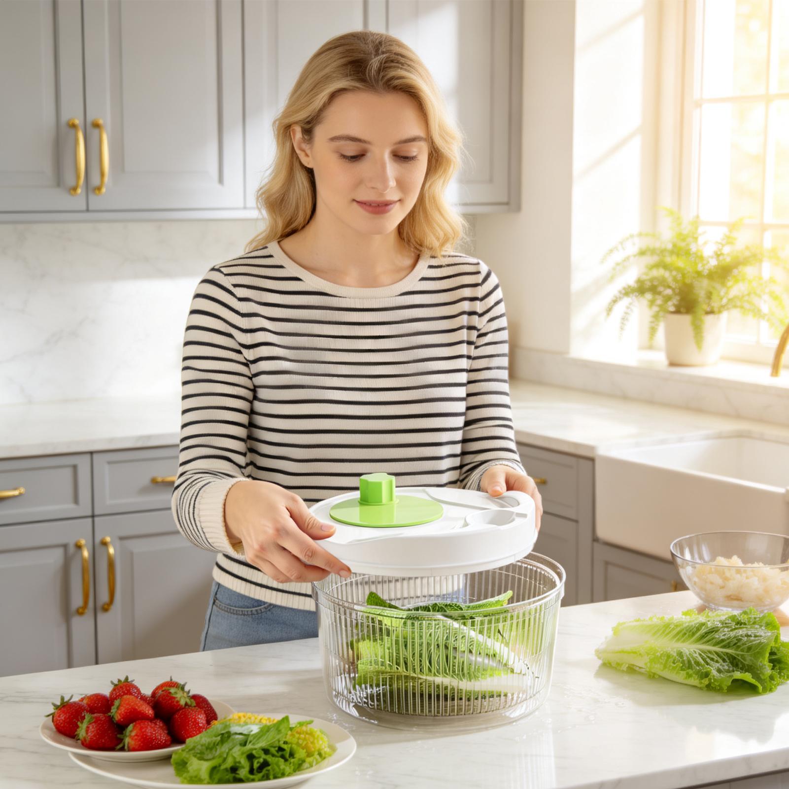 Essoreuse à salade manuelle av - Salad Spinner avis et prix