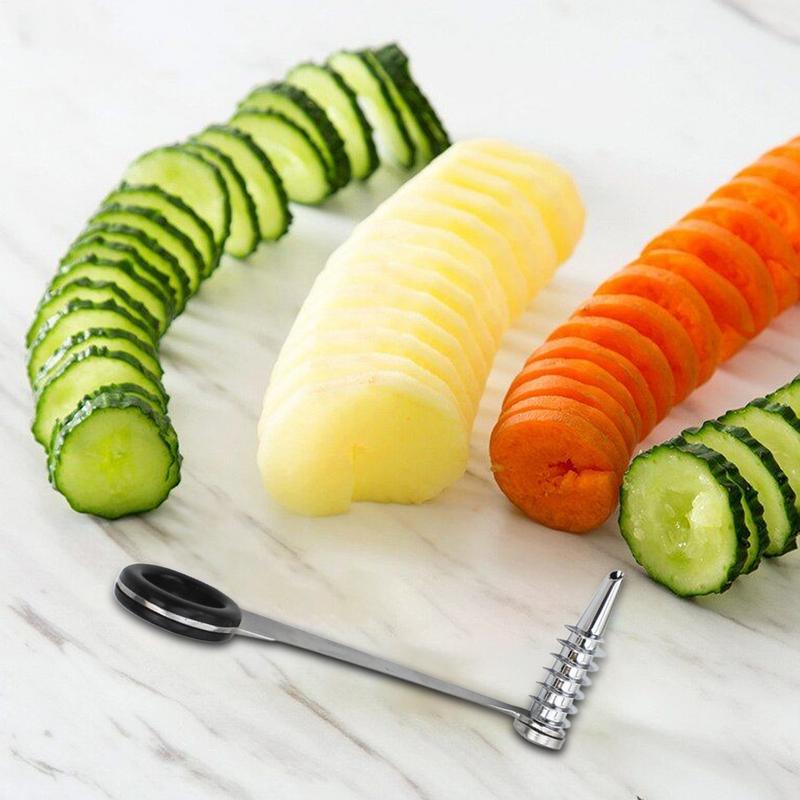 Lame de trancheuse en spirale, - Household Kitchen Gadgets Vegetable Cutter Silk Cutter avis et prix
